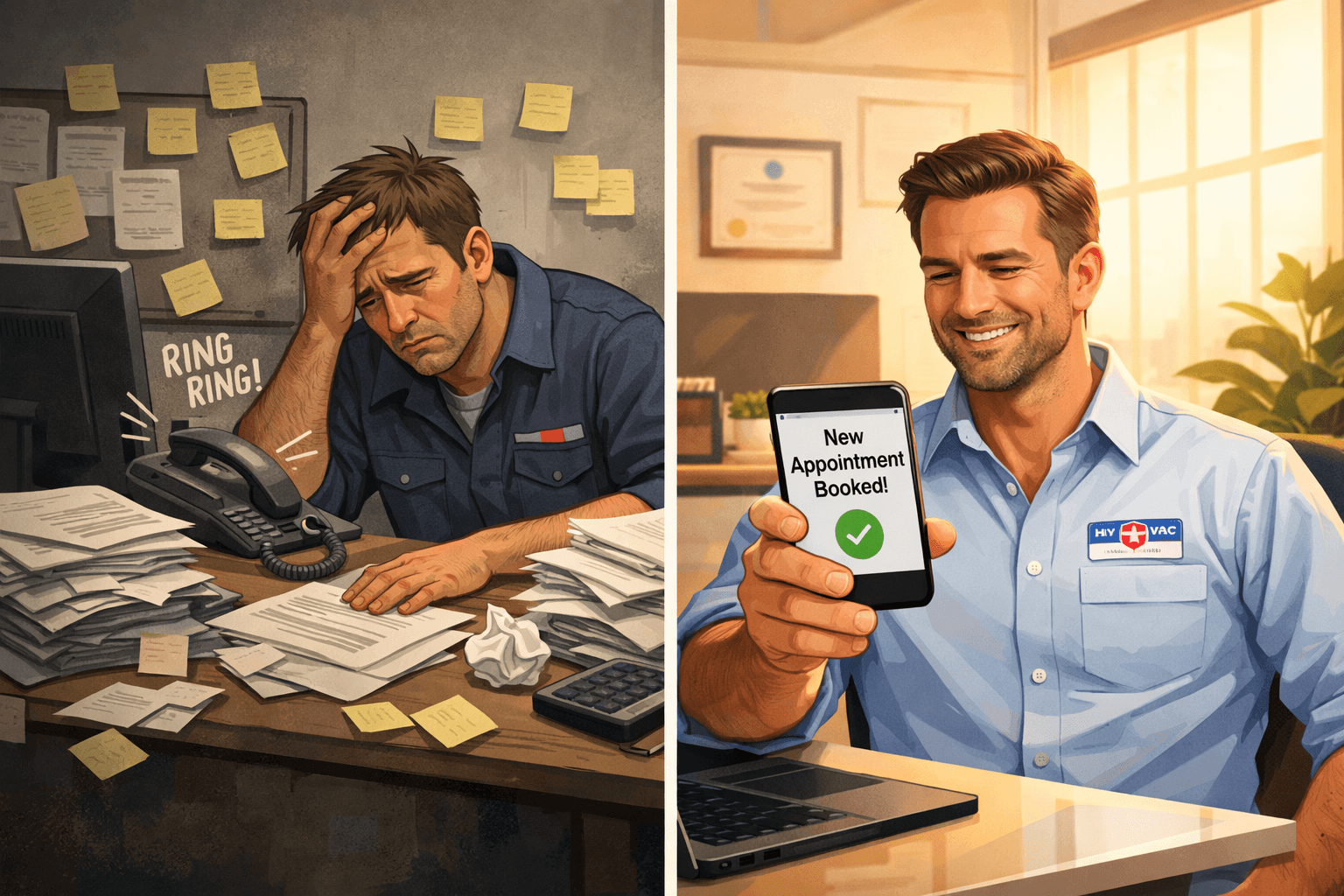 A Tale of Two HVAC Business Owners: The AI Decision That Changed Everything